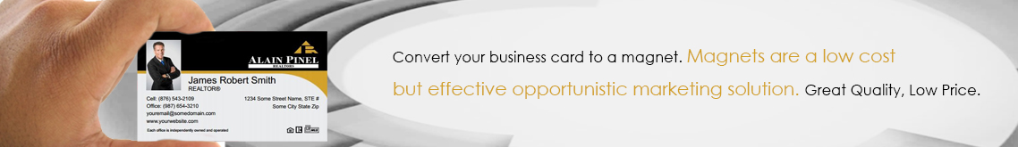 Alain Pinel Realtors Business Card Magnets - Banner