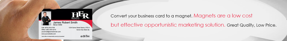 Her Realtors Business Card Magnets - Banner