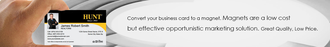 Hunt Real Estate Era Business Card Magnets - Banner