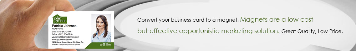 John Greene Realtor Business Card Magnets - Banner