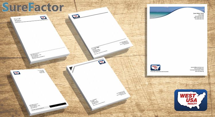 West Usa Realty Letterheads