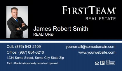 First Team Real Estate Business Card Labels – Template FTRE-BCL-065 ...