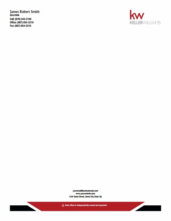 Keller Williams Letterheads & Stationery | Templates, Designs and ...