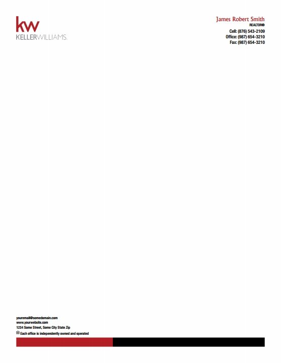 Keller Williams Letterheads & Stationery | Templates, Designs and ...