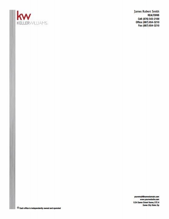 Keller Williams Letterheads & Stationery | Templates, Designs and ...