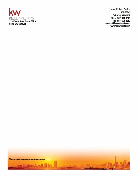 Keller Williams Letterhead Templates