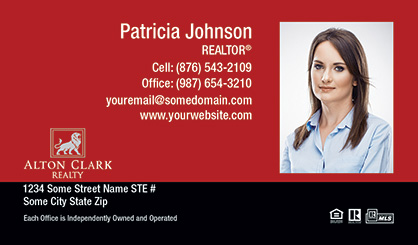 Alton-Clark-Business-Card-Core-With-Medium-Photo-TH54-P2-L3-D3-Red-Black