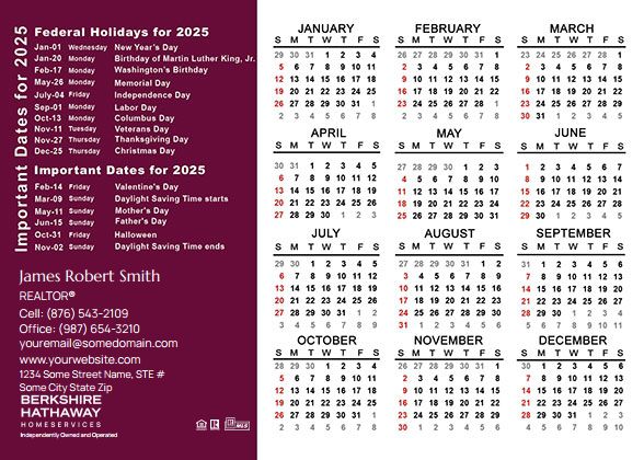 Berkshire Hathaway Calendar Magnet 4.25X6 BH-CALMAG4256-005