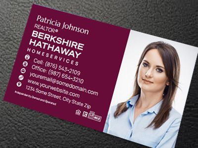 Berkshire Hathaway Silk Laminated Business Cards BH-BCSILK-015