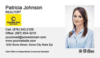 Carolina One Business Card Template CO-EBC-002