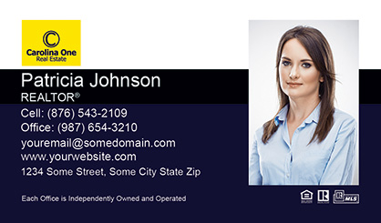 Carolina One Business Card Template CO-EBC-004