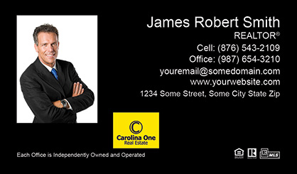 Carolina-One-Business-Card-Core-With-Medium-Photo-TH55-P1-L1-D3-Black