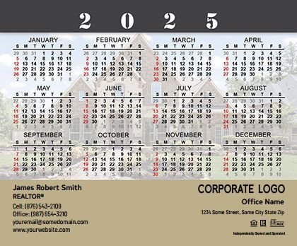 Century 21 Calendar Magnet 3.5X4 C21-CALMAG3540-006