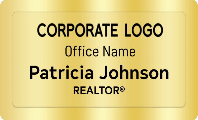 Century 21 Name Badges Golden (W:2