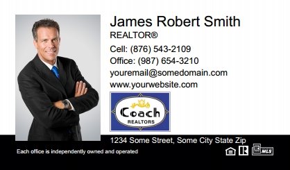 Coach Real Estate Business Cards CREA-BC-005