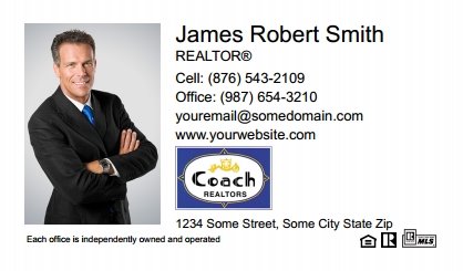 Coach Real Estate Business Cards CREA-BC-006