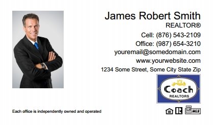 Coach Real Estate Business Cards CREA-BC-009