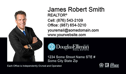 Douglas-Elliman-Business-Card-Core-With-Full-Photo-TH53-P1-L3-D3-Black-White