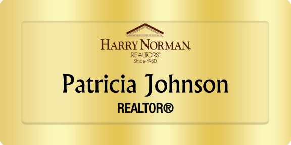 Harry Norman Realtors Name Badges Golden (W:3