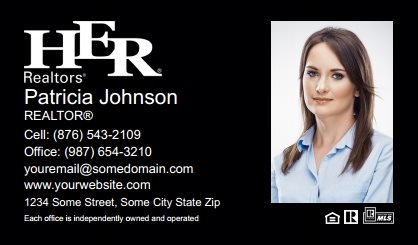 Her Realtors Business Card Labels HR-BCL-004