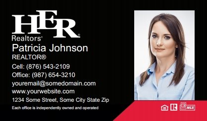 Her Realtors Business Card Labels HR-BCL-005