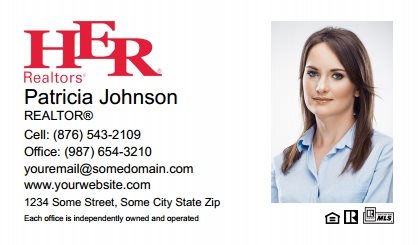 Her Realtors Business Card Labels HR-BCL-006