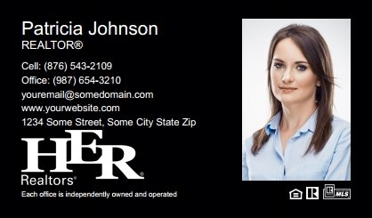 Her Realtors Business Card Labels HR-BCL-007