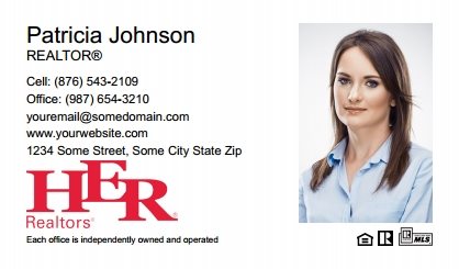 Her Realtors Business Card Labels HR-BCL-009