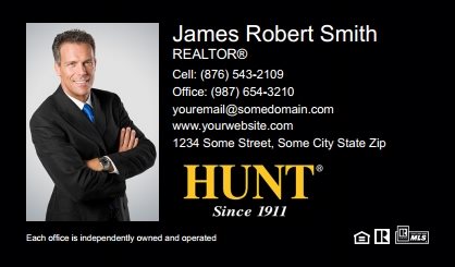 Hunt Real Estate Business Card Magnets HREE-BCM-001