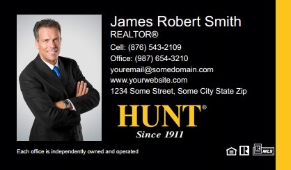 Hunt Real Estate Business Card Magnets HREE-BCM-002