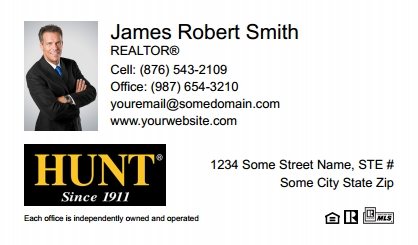 Hunt-Real-Estate-Business-Card-Compact-With-Small-Photo-TH04W-P1-L1-D1-White