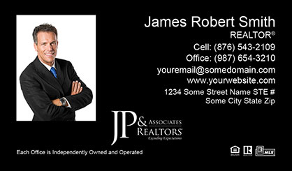 JP-and-Associates-Realtors-Business-Card-Core-With-Medium-Photo-TH55-P1-L3-D3-Black