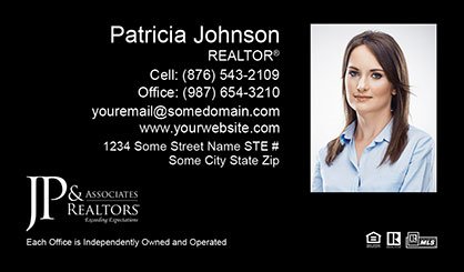 JP-and-Associates-Realtors-Business-Card-Core-With-Medium-Photo-TH55-P2-L3-D3-Black