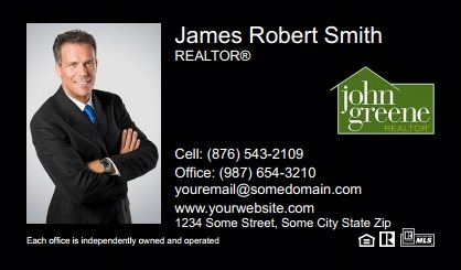 John-Greene-Realtor-Business-Card-Compact-With-Full-Photo-TH04B-P1-L3-D3-Black