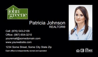 John-Greene-Realtor-Business-Card-Compact-With-Medium-Photo-TH09B-P2-L3-D3-Black