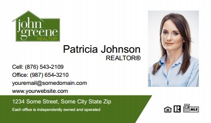 John-Greene-Realtor-Business-Card-Compact-With-Medium-Photo-TH09C-P2-L1-D1-Green-White