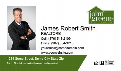 John-Greene-Realtor-Business-Card-Compact-With-Medium-Photo-TH10C-P1-L1-D1-Green-White