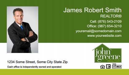 John-Greene-Realtor-Business-Card-Compact-With-Medium-Photo-TH13C-P1-L1-D1-Green-White