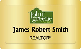 John Greene Realtors Name Badges Golden (W:2