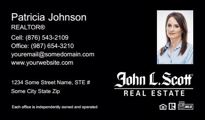 John-L-Scott-Business-Card-Compact-With-Small-Photo-TH23B-P2-L3-D3-Black