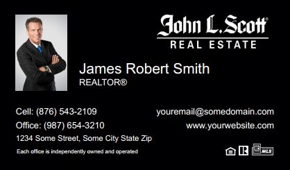 John-L-Scott-Business-Card-Compact-With-Small-Photo-TH25B-P1-L3-D3-Black