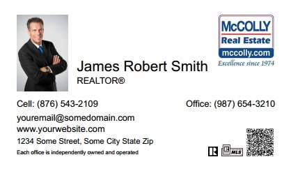 McColly-Real-Estate-Business-Card-Compact-With-Small-Photo-QR-Code-T5-TH3-P1-L1-D1-White