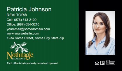 Nothnagle-Realtors-Business-Card-Compact-With-Medium-Photo-TH11C-P2-L3-D3-Green-Black