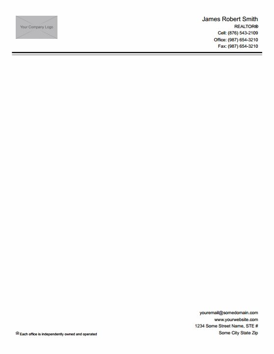 Real Estate Letterheads IRE-LH-006