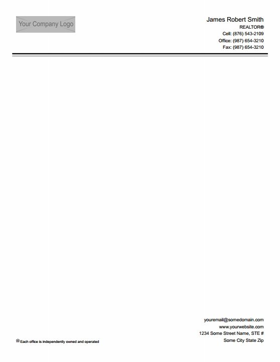 Real Estate Letterheads IRE-LH-006