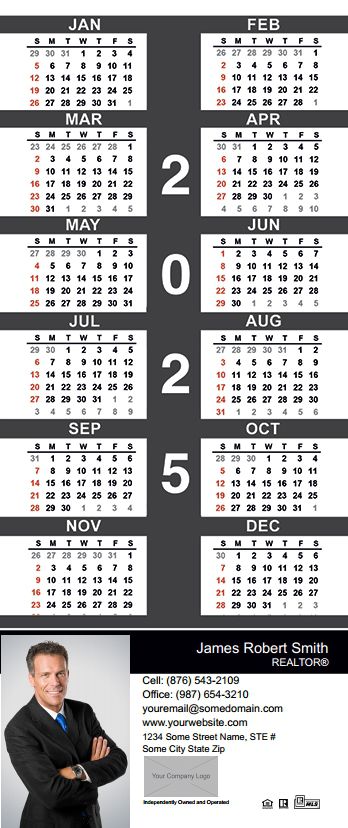 Real Estate Calendar Magnet 3.5X8 IRE-CALMAG3585-001