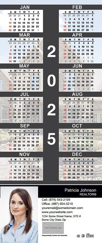 Real Estate Calendar Magnet 3.5X8 IRE-CALMAG3585-002