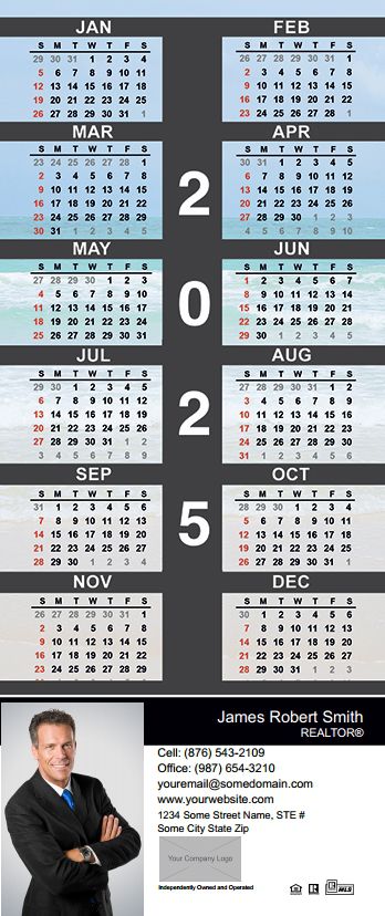 Real Estate Calendar Magnet 3.5X8 IRE-CALMAG3585-003