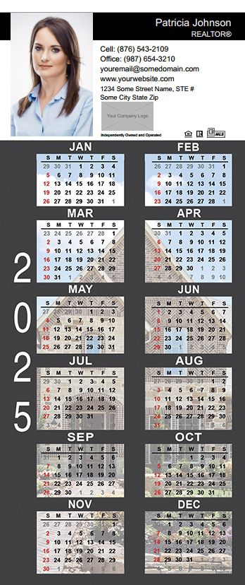 Real Estate Calendar Magnet 3.5X8 IRE-CALMAG3585-006