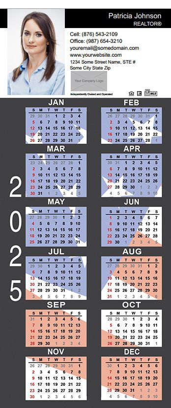 Real Estate Calendar Magnet 3.5X8 IRE-CALMAG3585-008